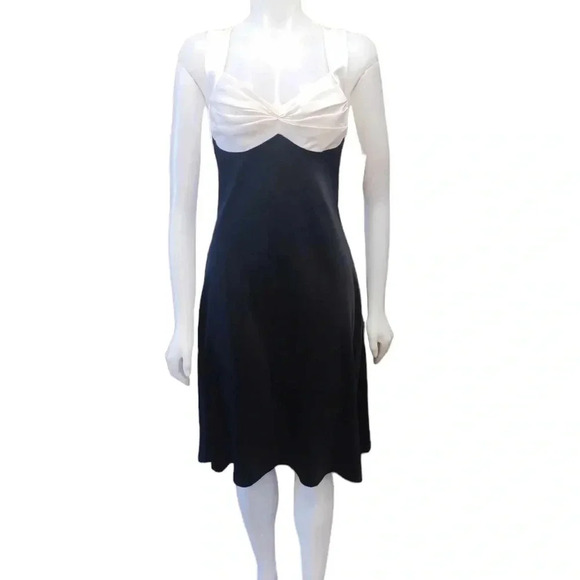 Calvin  Klein Formal Black & White Mini Dress Size 8 - Picture 1 of 9